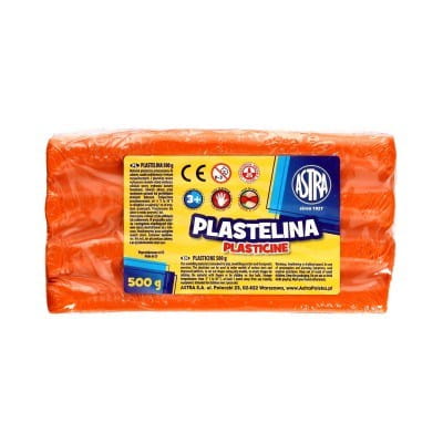 PLASTELINA ASTRA 500 G POMARAŃCZOWA