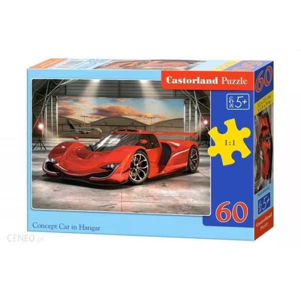 Castorland Puzzle 60 el. B-066162 Concept car in hangar
