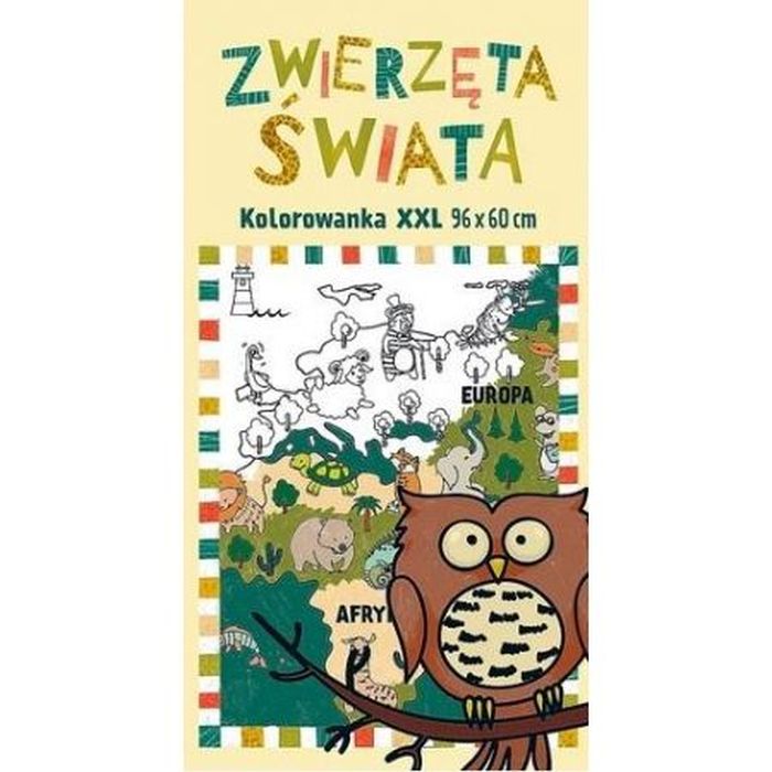 ZWIERZĘTA ŚWIATA KOLOROWANKA XXL