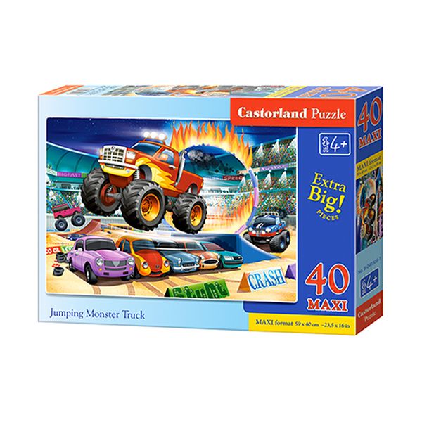 Puzzle 40 el. Maxi B-040308-1 Jumping Monster Truck