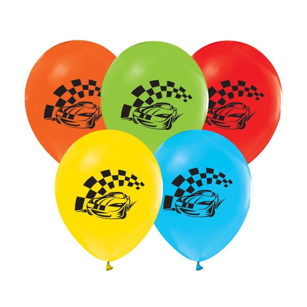 Balony Samochody (wyścigowe), 12"/ 5 sztuk Godan