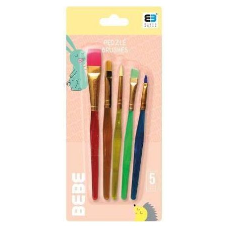 BBI PĘDZELKI PLASTIK. 5szt.BB KIDS PAS