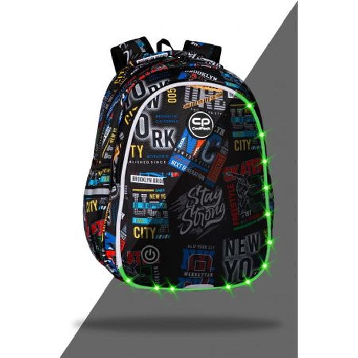 Świecący Plecak Szkolny Jimmy LED Big City, Coolpack