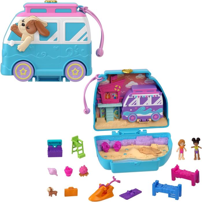 Polly Pocket zestaw Plażowy szczeniaczek HRD36