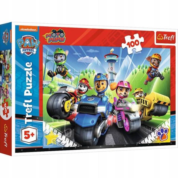 Puzzle 100 el. Psi Patrol Na motorach Trefl