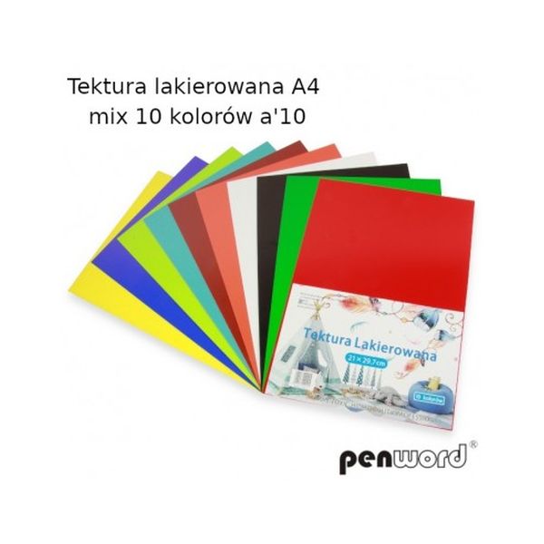 TEKTURA A4 GŁADKA LAKIER 10