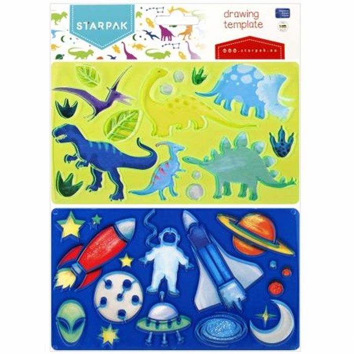 Szablon Dino/Kosmos 225X130 2sztuki Starpak