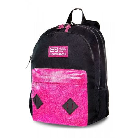 Coolpack Hippie Plecak 3 komorowy Różowy brokat