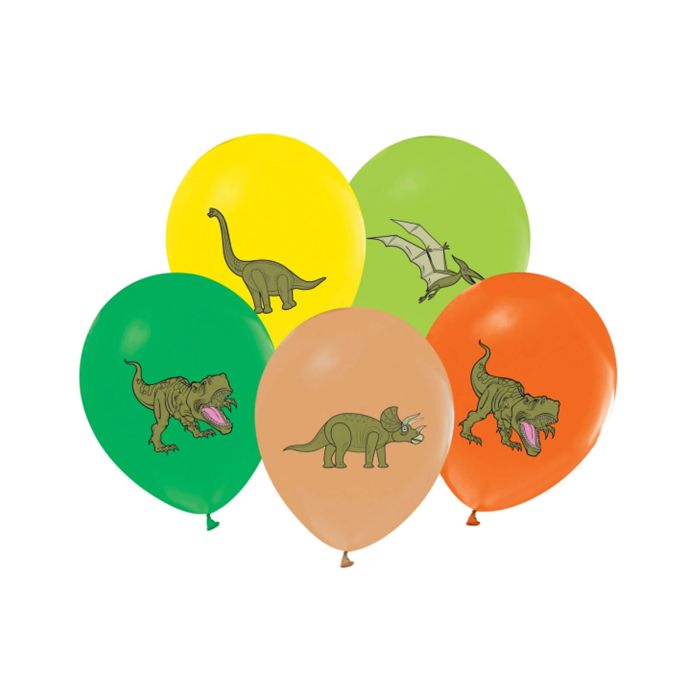 Balony Dinozaury, 12"/ 5 sztuk