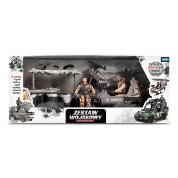 Artyk Wojsko z łodzią i umocnieniami TOYS FOR BOYS @