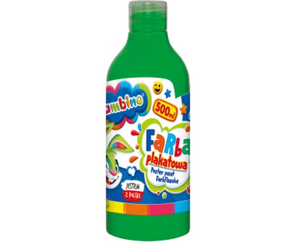 FARBY W BUTELCE BAMBINO 500 ml. - zielona
