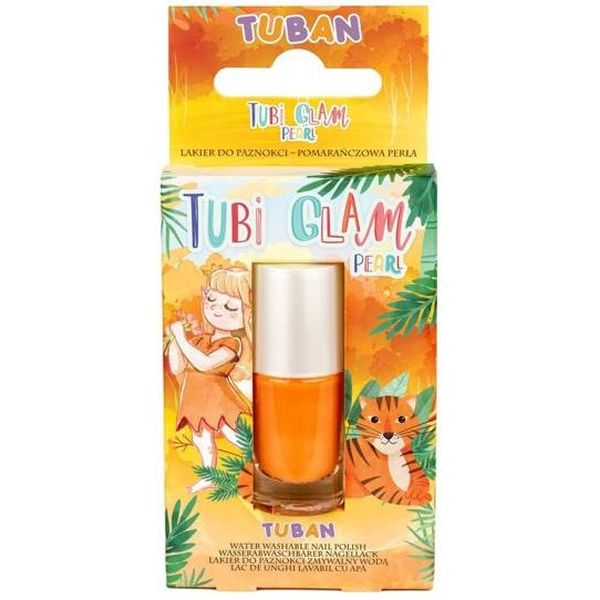 Tubi Glam Lakier Pearl Zmywalny Pomarańczowy 5ml