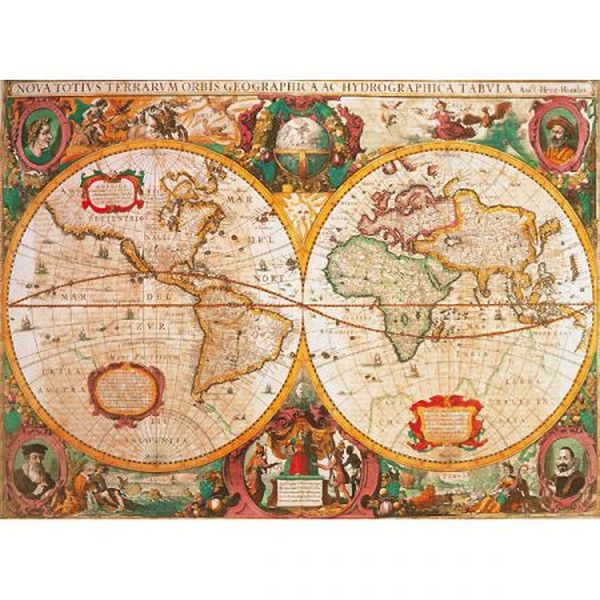Puzzle 1000 el. Old Map Clementoni