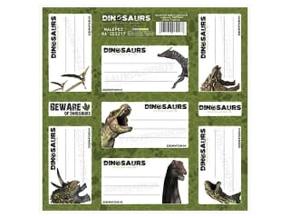 NAKLEJKI NA ZESZYT DINO