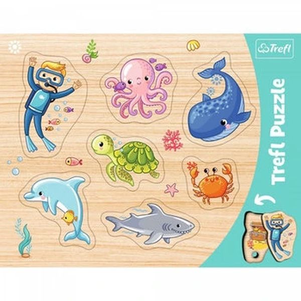 Trefl Puzzle Ramkowe Układanki Kształtowe Podwodny Świat