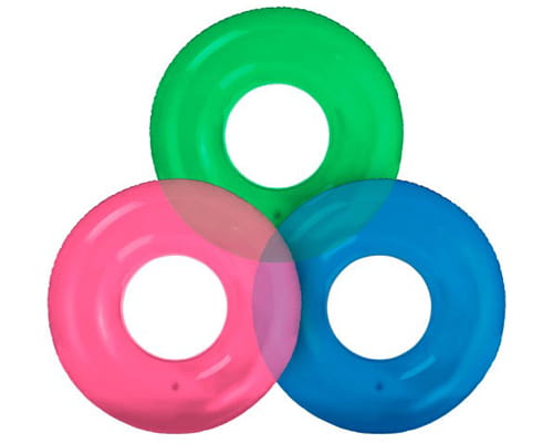 Kółko Plażowe 76CM 3 kolory mix