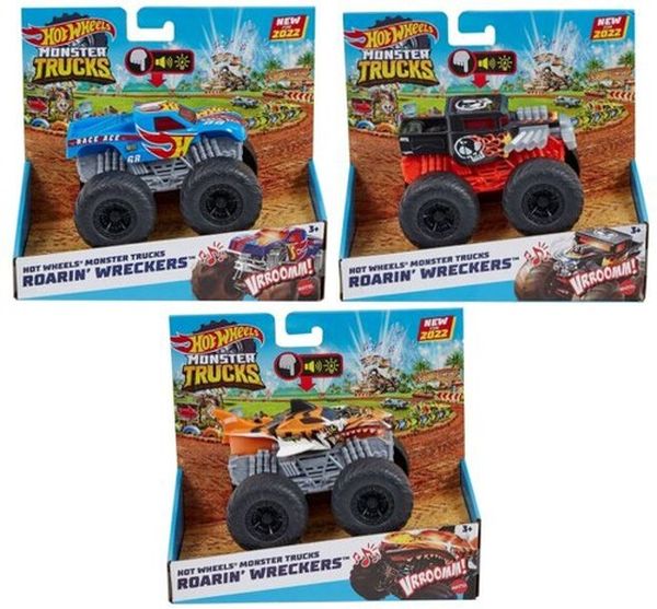 Hot Wheels Monster Pojazd Światła i dźwięki HDX62
