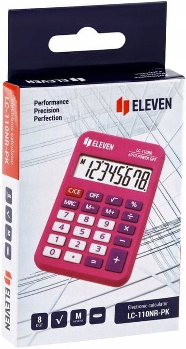 Eleven kalkulator kieszonkowy LC110NR-PK - różowy