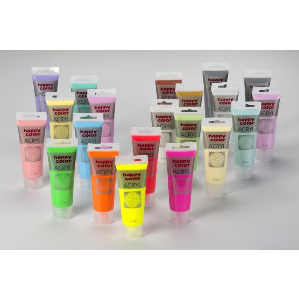 Farba akrylowa 75 ml, Jasno Różowy, Happy Color