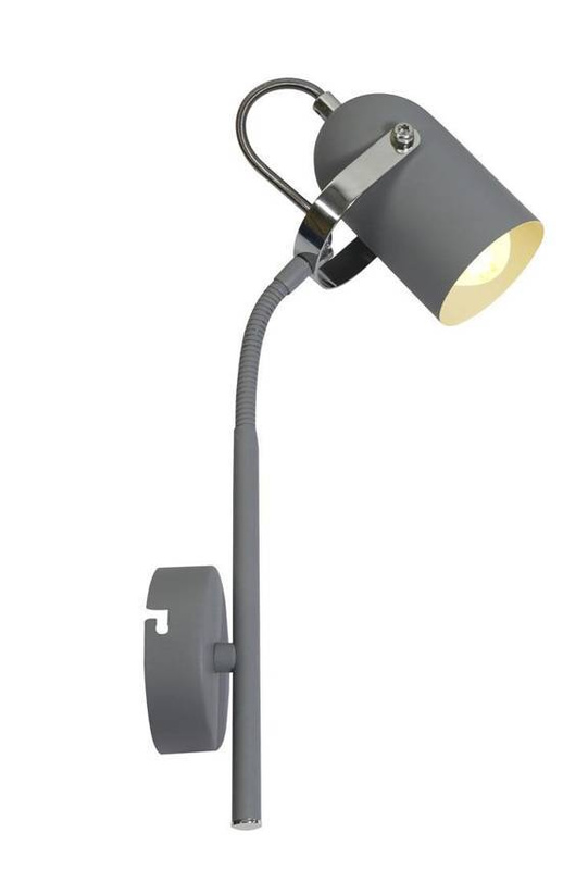 Kinkiet 1xE14 szara 40cm GRAY