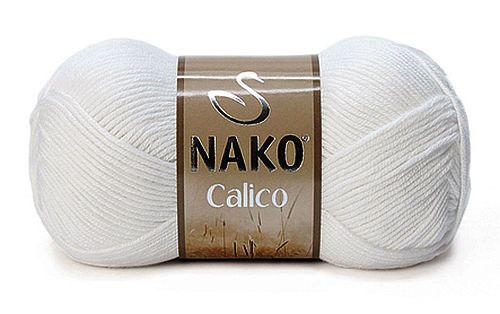 WŁÓCZKA NAKO CALICO kol. 208 / biały