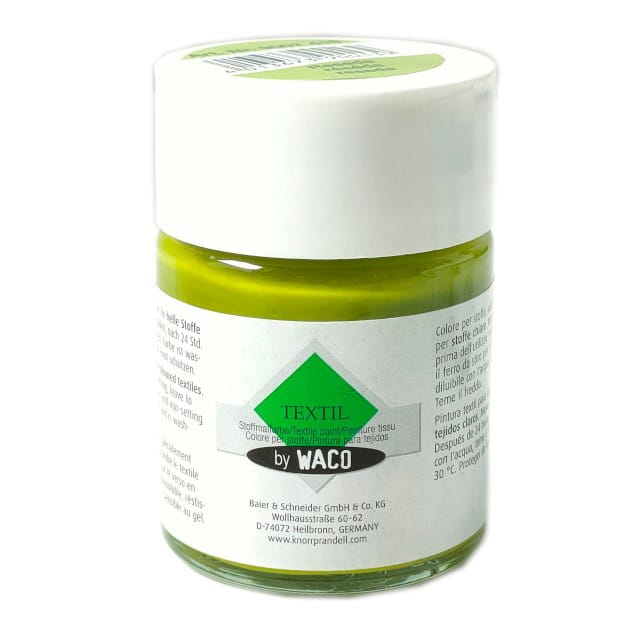 Farba do tkanin Waco 50ml. kolor jasny zielony