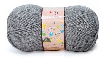 włóczka NAKO SUPER BEBE 50g kolor: 194 / ciemny popiel #