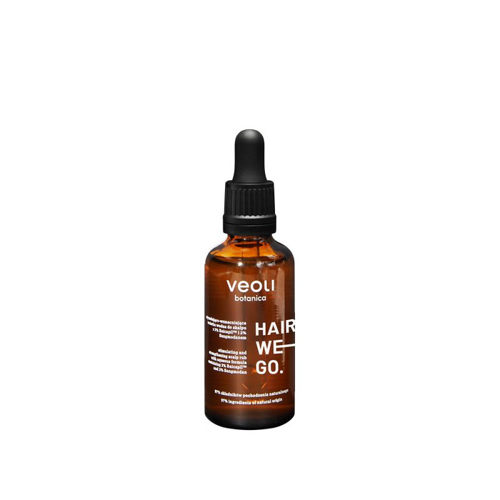 Veoli Botanica HAIR WE GO Stymulująco - wzmacniająca wcierka wodna do skalpu z 3% Baicapil i 2% Sangmodanem, 50 ml