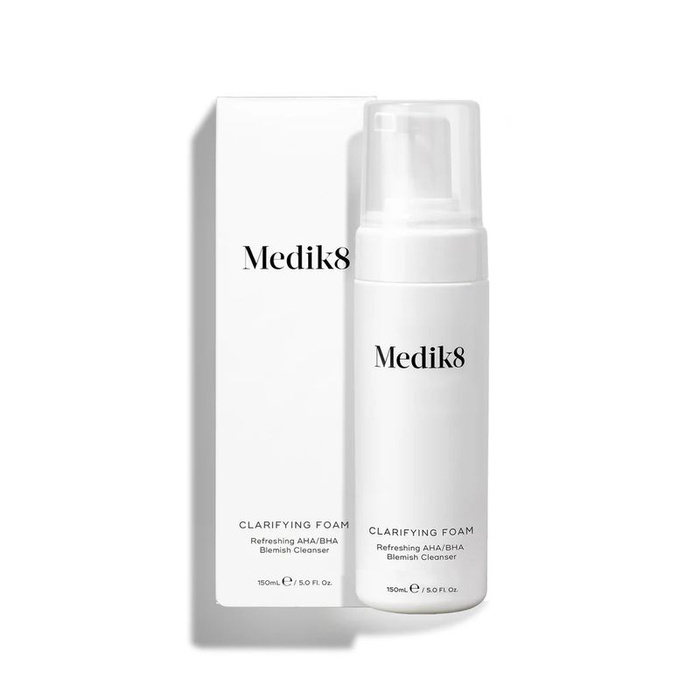 Medik8 Claryfaing Foam - pianka oczyszczająca z kwasami AHA/BHA, 150 ml