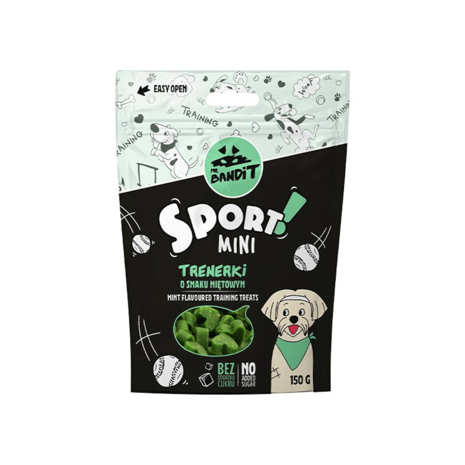 Przysmak Treningowy Dla Psa - MR. BANDIT SPORT MINI - trenerki o smaku miętowym