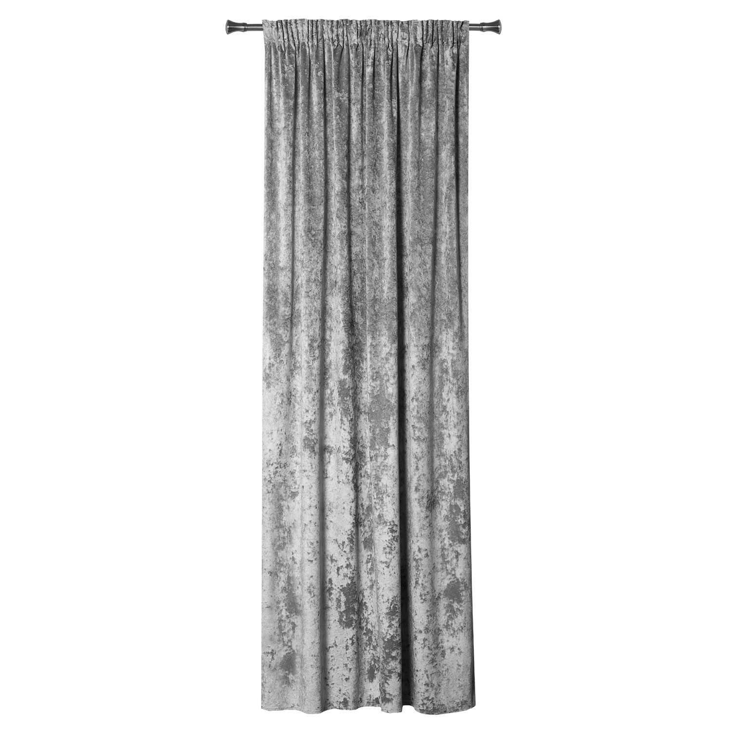Zasłona FROSTY na taśmie 140 x 260 cm srebrna