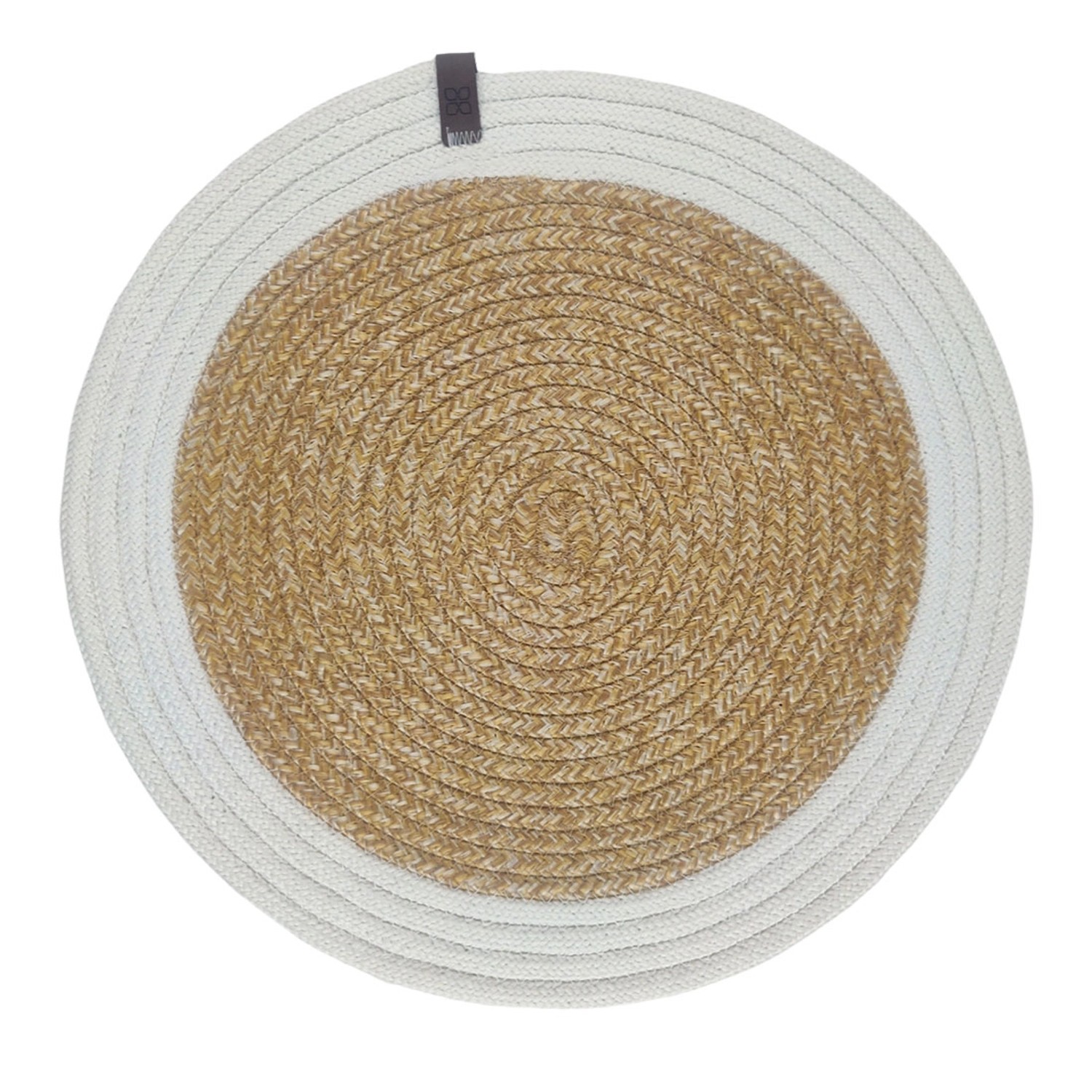 Podkładka na stół LEILA śr. 35 cm biała