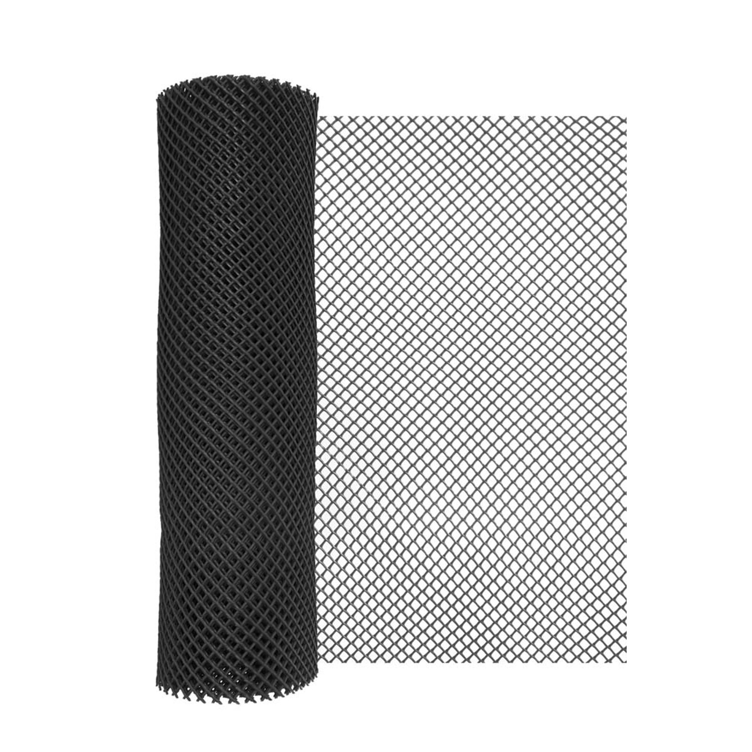Siatka plastikowa czarna ocz. 7 x 7 mm - 0,4 x 5 m