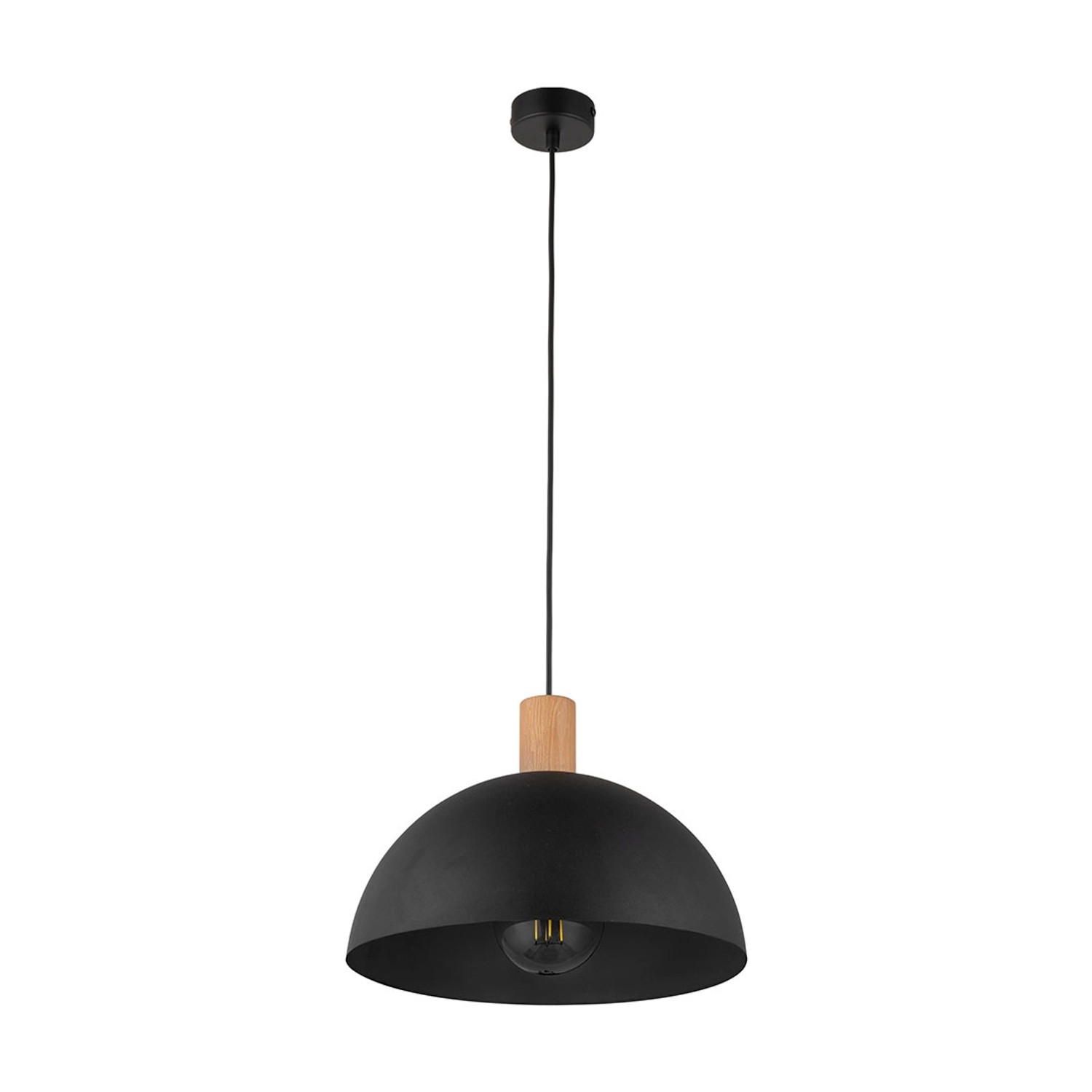 TK Lighting Lampa wisząca OSLO BLACK 1xE27 15WK