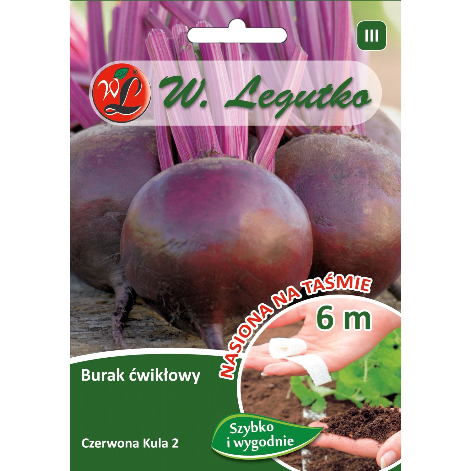 Burak ćwikłowy Czerwona Kula 2 taśma