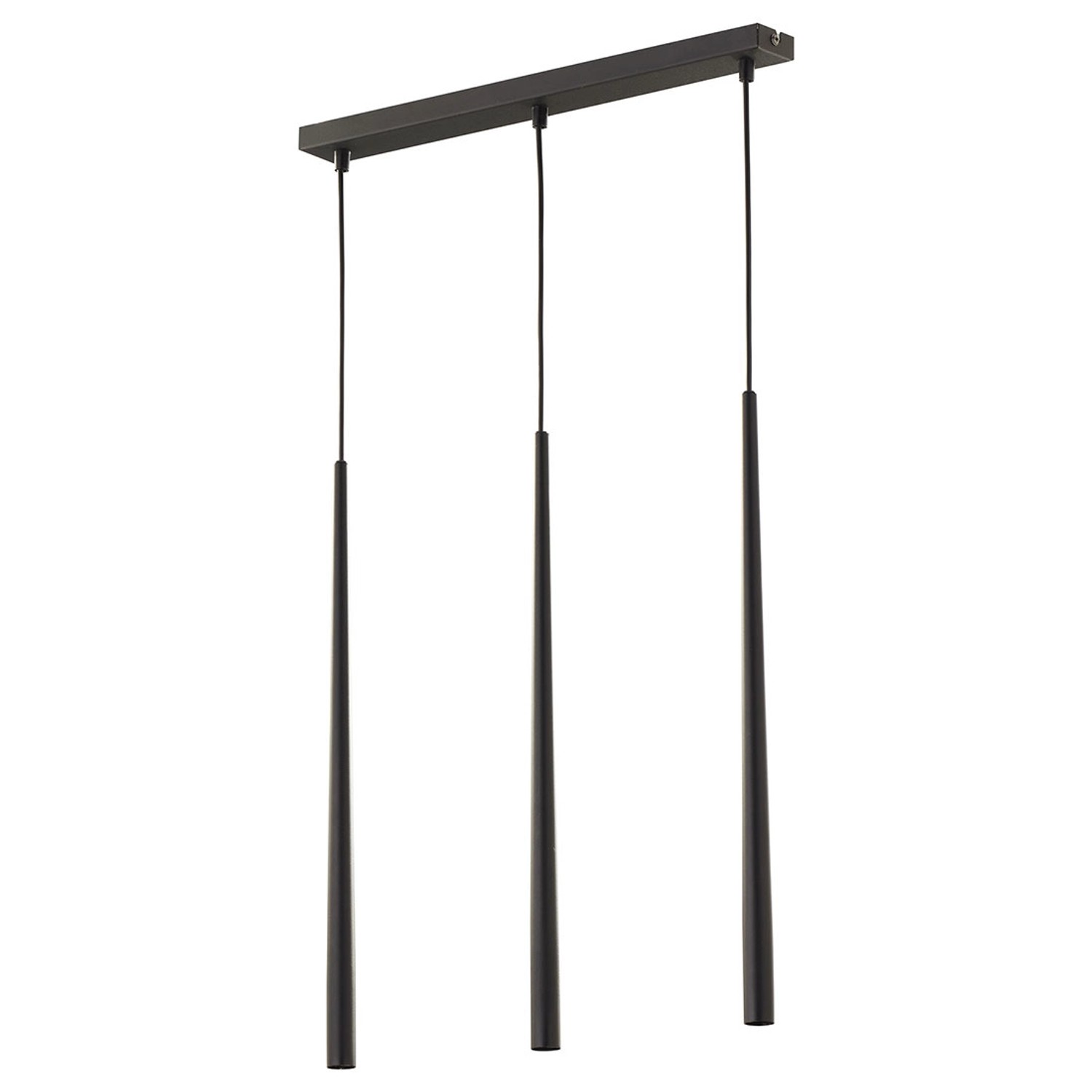 TK Lighting Lampa wisząca PIANO black 3x6W G9