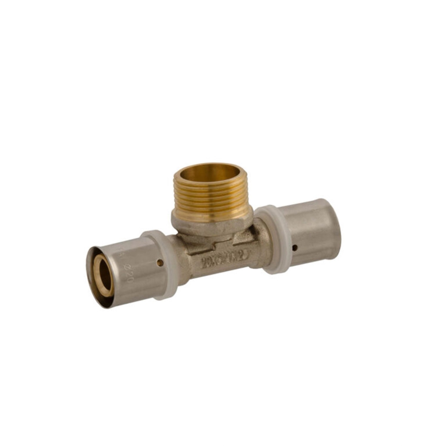 Idmar Trójnik PEX 16x1/2"GZ system zaprasowany