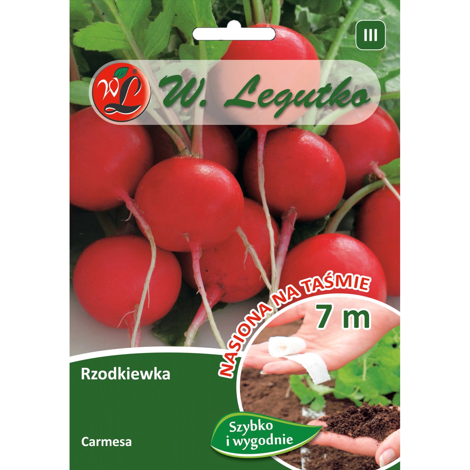 Rzodkiew Carmesa taśma