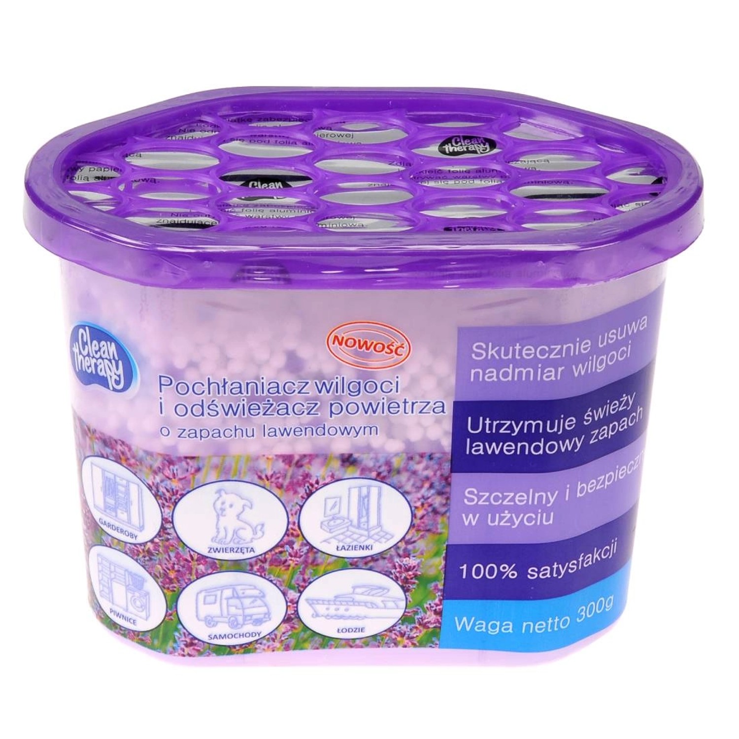 Clean Therapy Pochłaniacz wilgoci 300 g lawenda