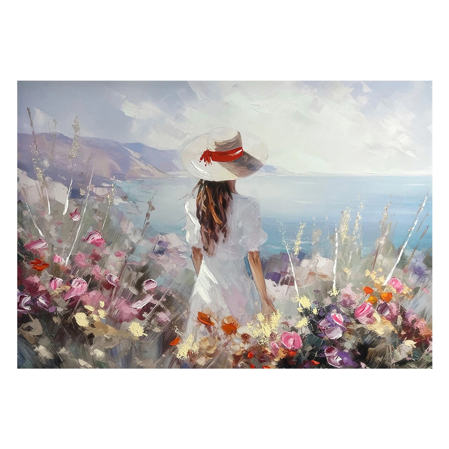 Obraz Canvas Malowany HP019 Amelia 70 x 100 cm