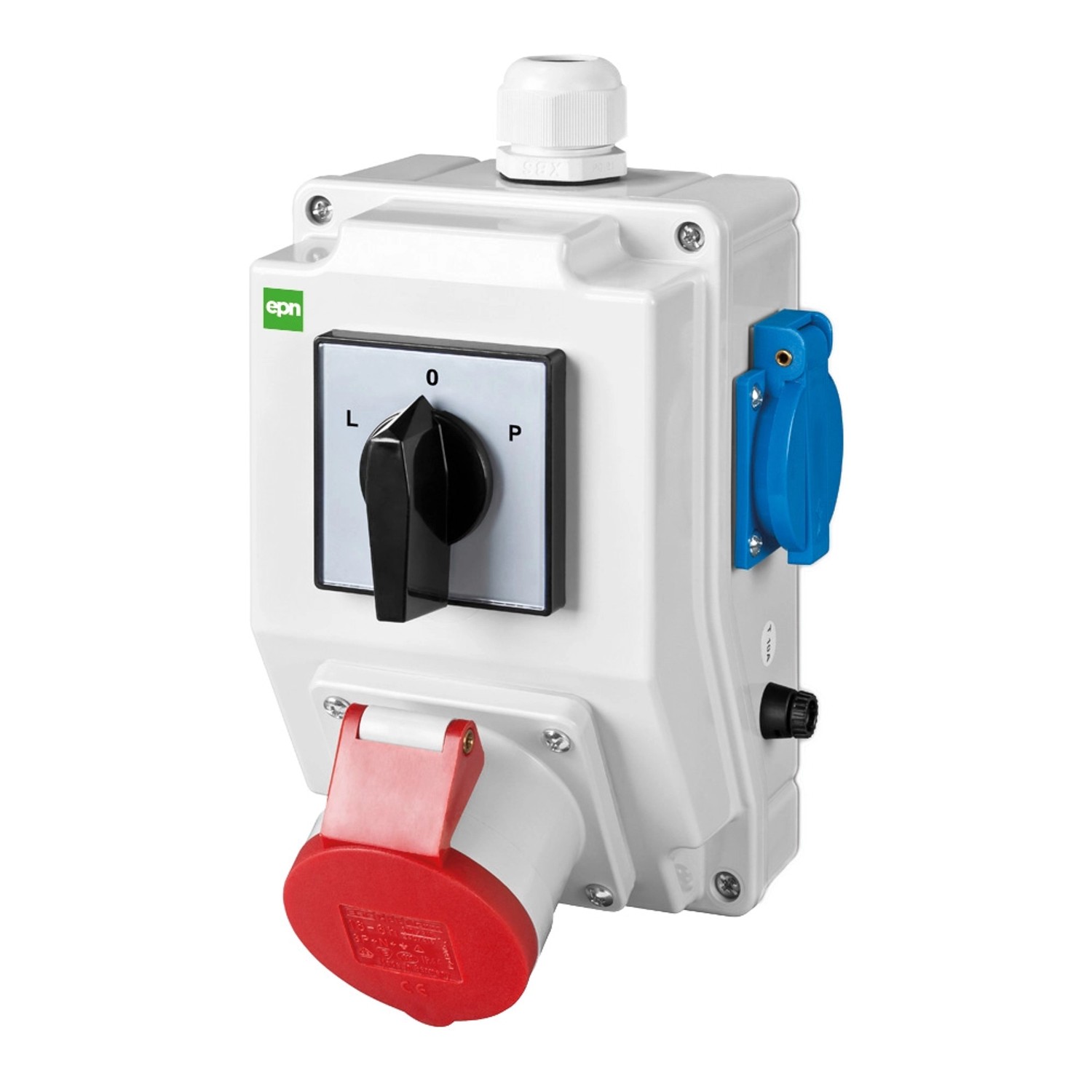 Rozdzielnica siłowa wyłącznik L-0-P IP44 1x250+16A