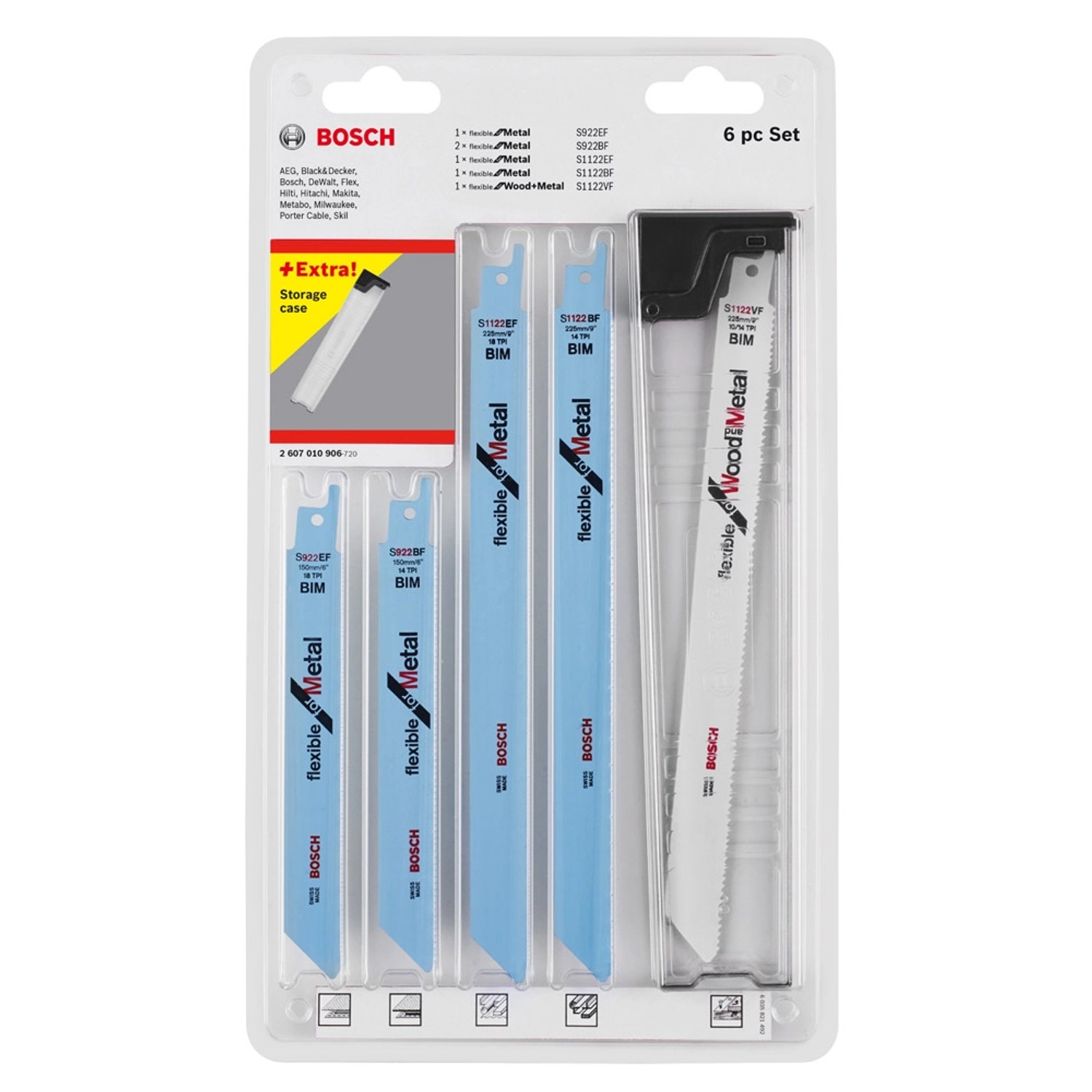 Bosch Zestaw brzeszczotów Top Seller 6szt.
