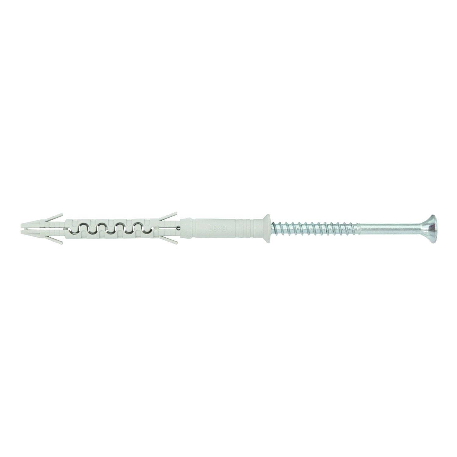 Wkręt-met Kołek ramowy z łbem stożkowym i gniazdem krzyżowym 8 mm x 80 mm