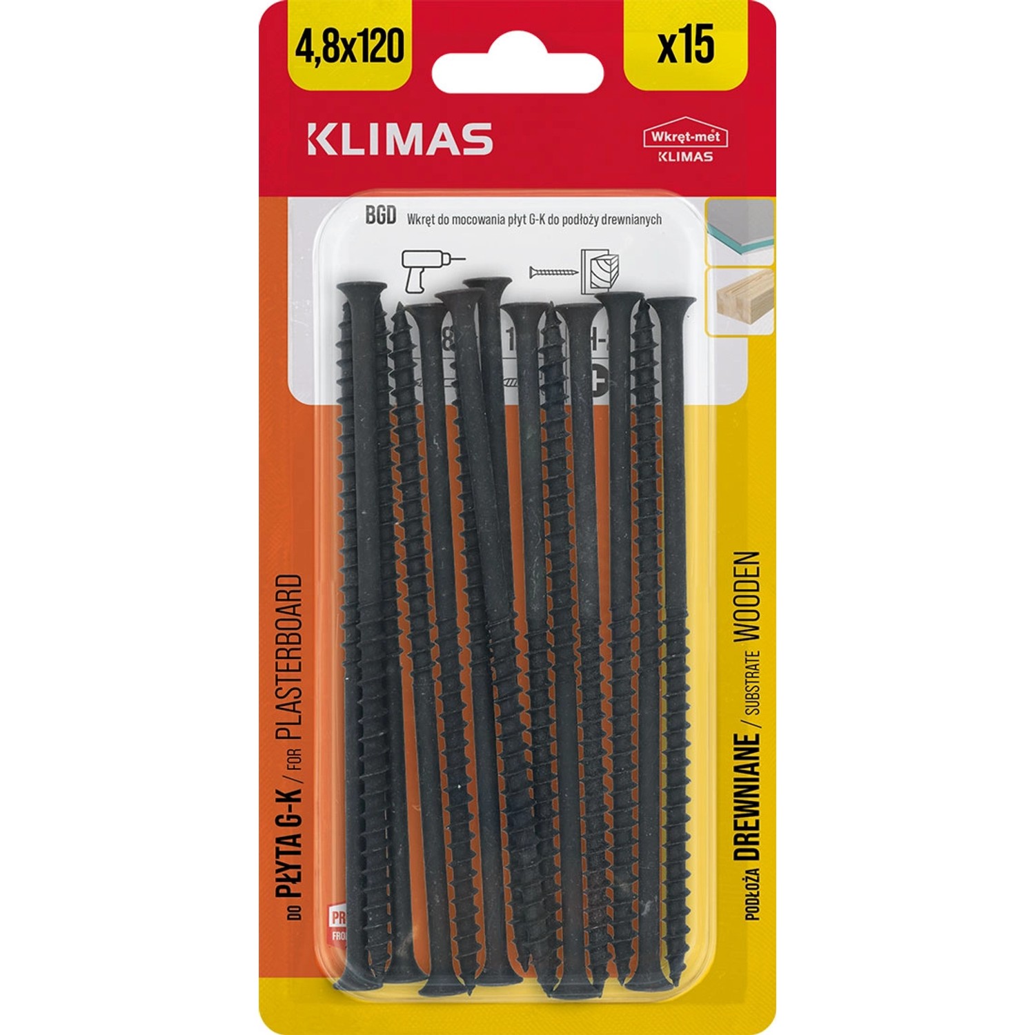 Wkręt-met Wkręt fosfatowany do drewna 4,8 mm x 120 mm