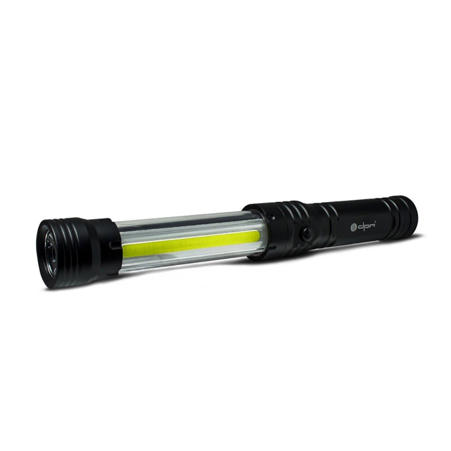 DPM Latarka aluminiowa LED + COB 120 + 200 lm