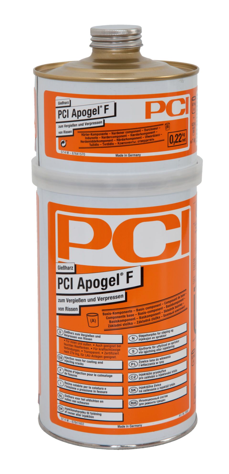 BASF PCI APOGEL F 1KG - ŻYWICA DO ZALEWANIA I CIŚNIENIOWEGO ZAMYKANIA RYS