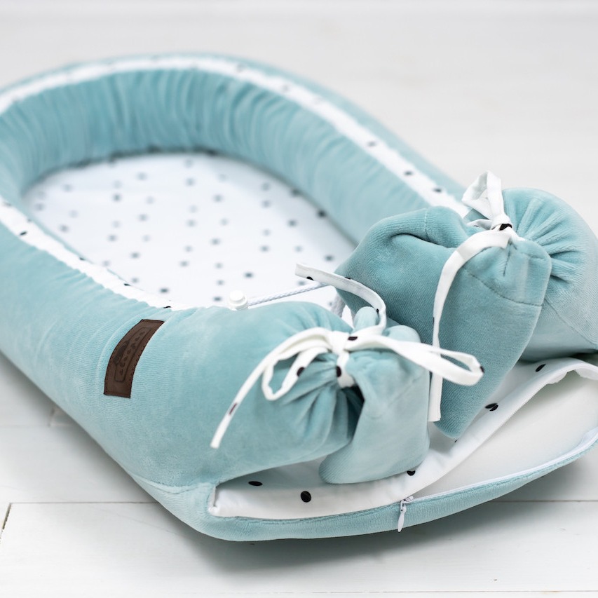 Sleepee, Gniazdko/Kokon Niemowlęcy Royal Baby Ocean Mint