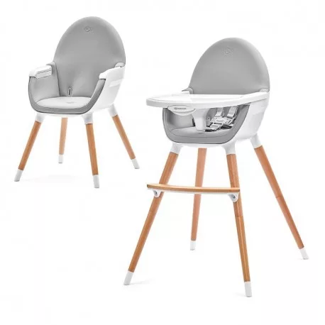 Krzesełko do karmienia Kinderkraft FINI gray BB