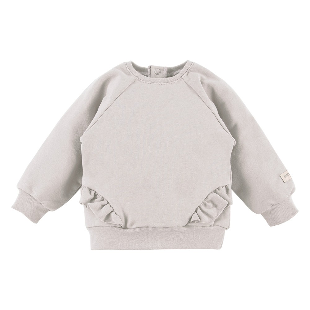 Bluza dziecięca z falbankami beżowa EV