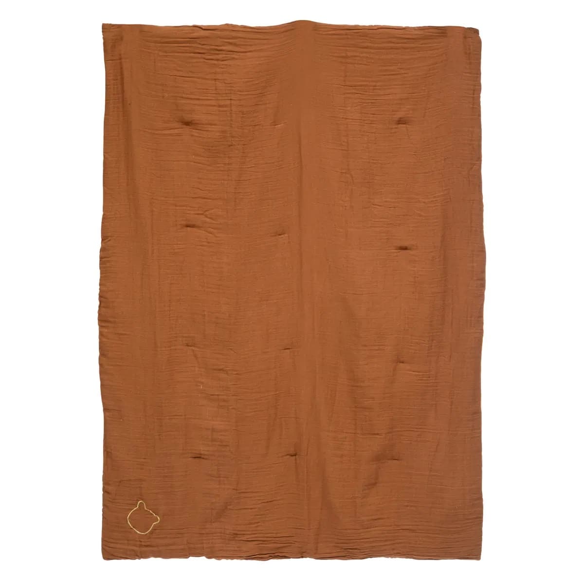Muślinowa kołderka z wypełnieniem Lili brown 100 x 140 cm db